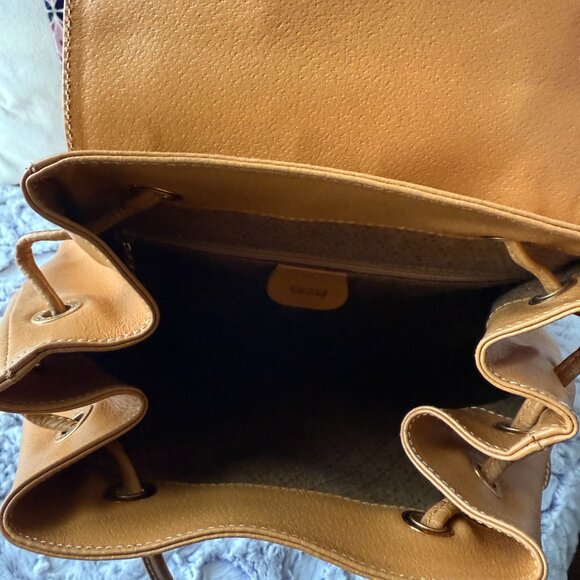 EUC GUCCI Leather Bamboo Medium Backpack with COA - Picture 7 of 16